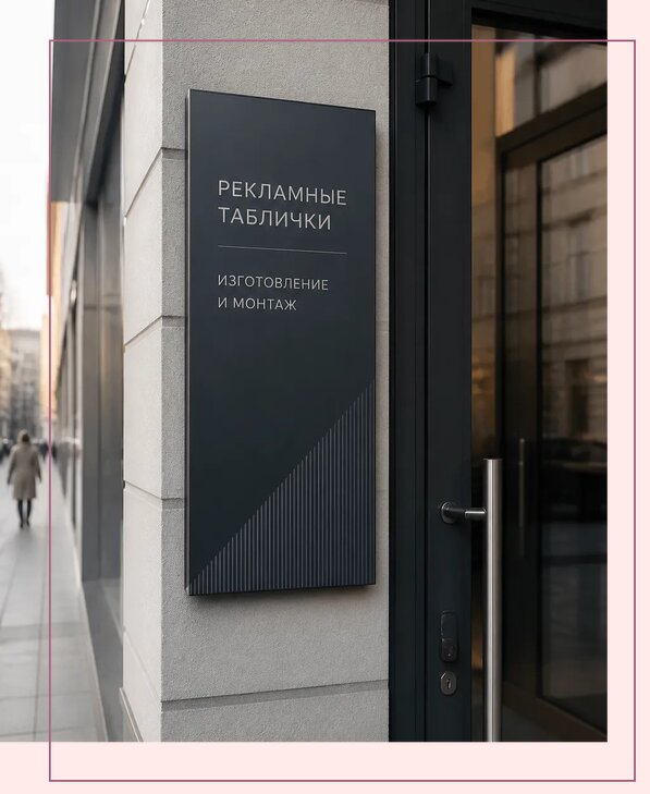 Рекламные таблички в Кашире по цене от 4686 р. | Аванза-Кшр