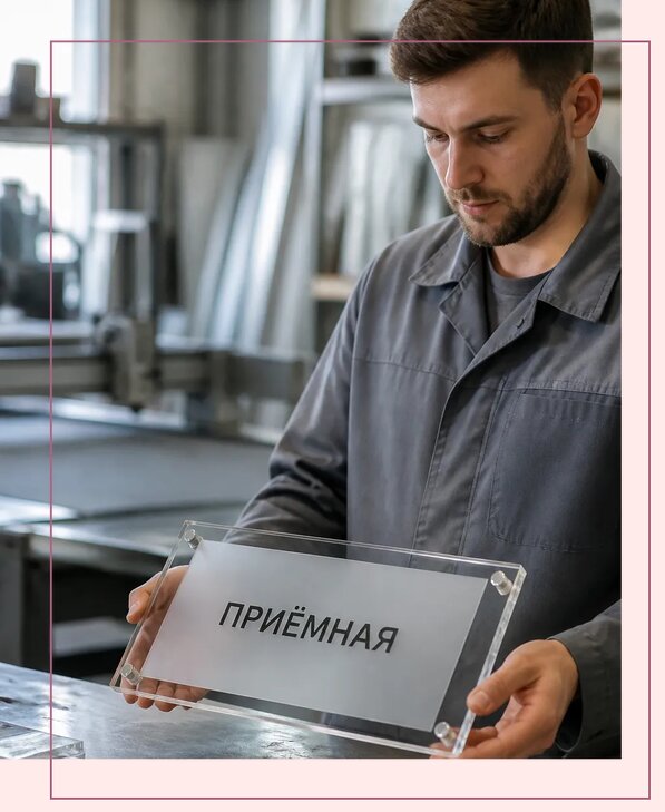 Таблички из оргстекла на заказ в Кашире от 4061 р. | Аванза-Кшр